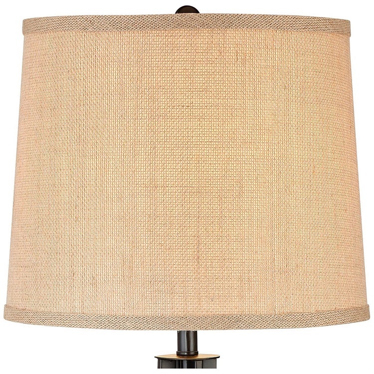 Rustic Metal USB Table Lamp