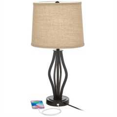 Yellow lampshade