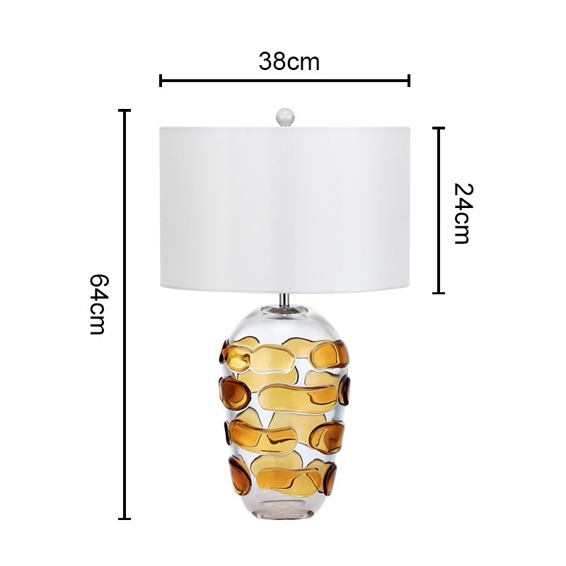 Decorative Art Glass Table Lamp