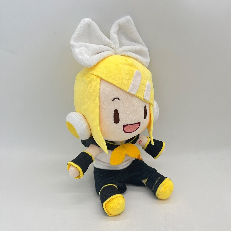 Kagamine Len Rin White Bow Plush Doll