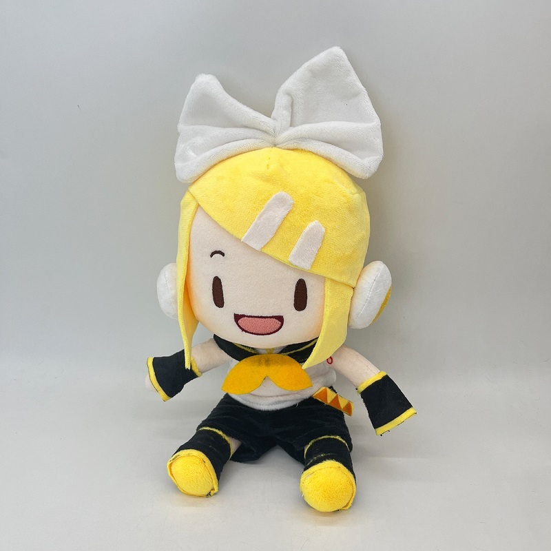 Kagamine Len Rin White Bow Plush Doll