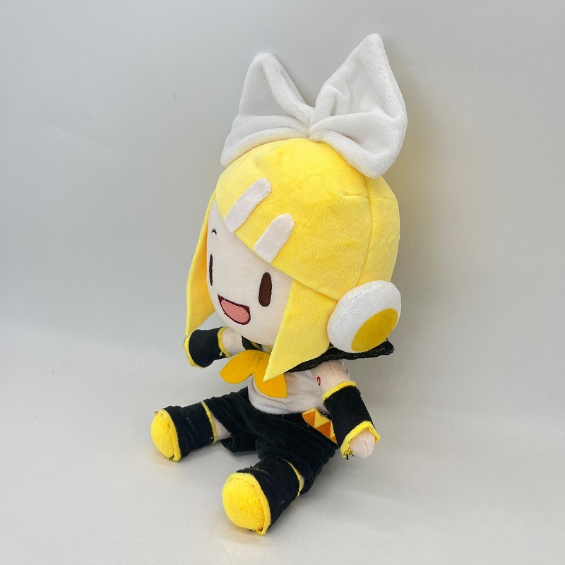 Kagamine Len Rin White Bow Plush Doll