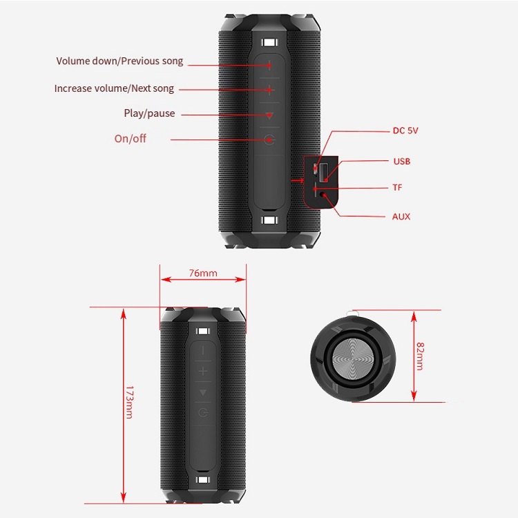 Heavy Bass Bluetooth Speaker