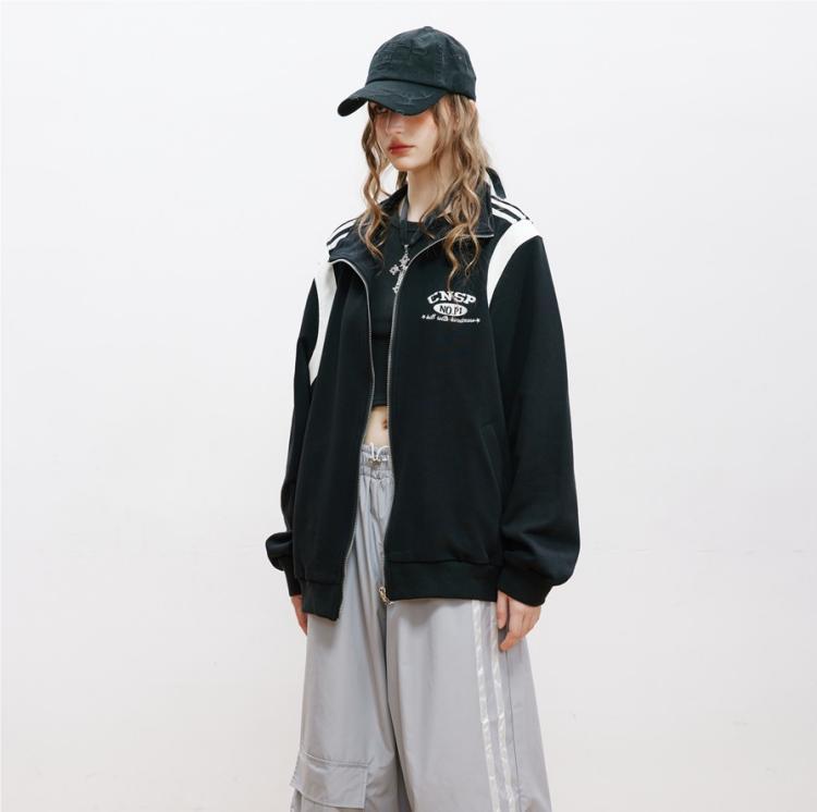 Retro Chic Athletic Jacket