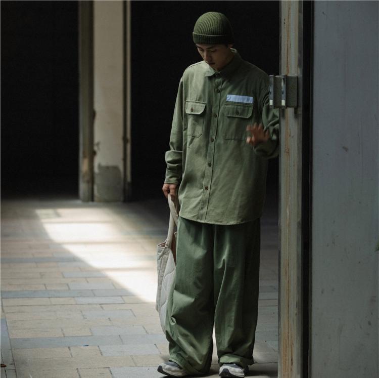 Heavy-Duty Workwear Shirt Coat