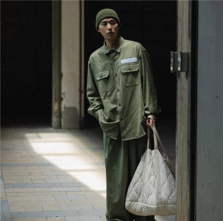 Heavy-Duty Workwear Shirt Coat