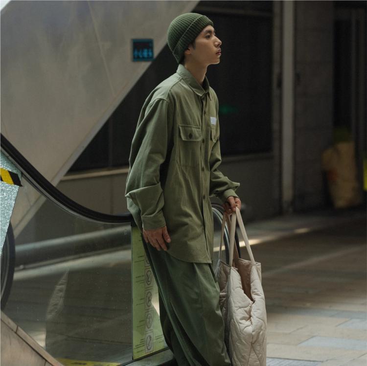 Heavy-Duty Workwear Shirt Coat