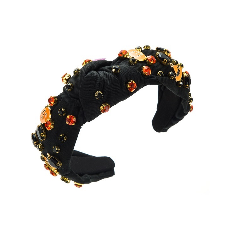 Halloween Pumpkin Knotted Headband
