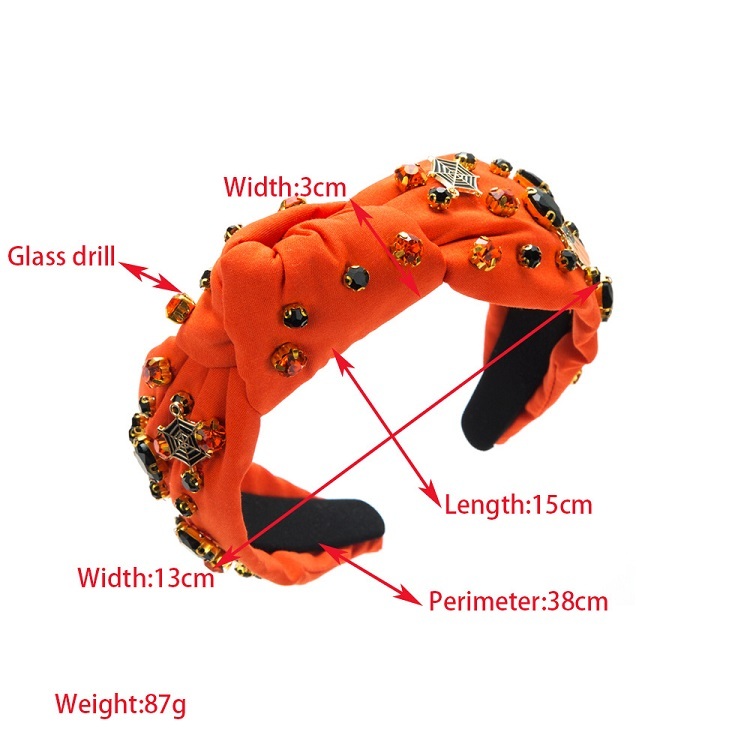 Halloween Pumpkin Knotted Headband