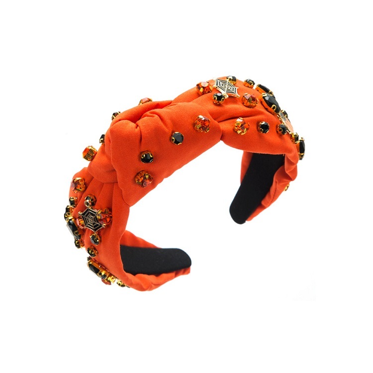 Halloween Pumpkin Knotted Headband