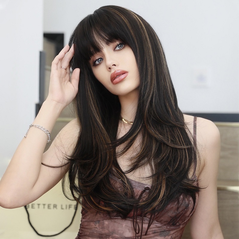 Layered Long Straight Wig
