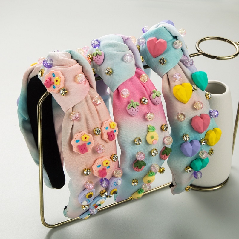 Cute Macaron Jeweled Headband