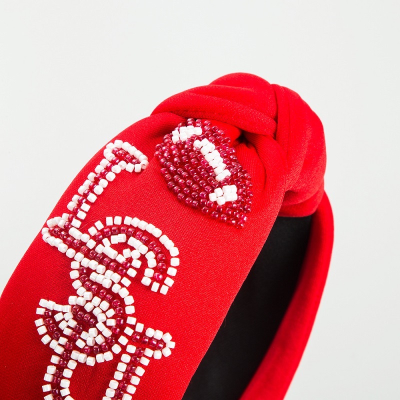 Handsewn Beaded Alphabet Headband
