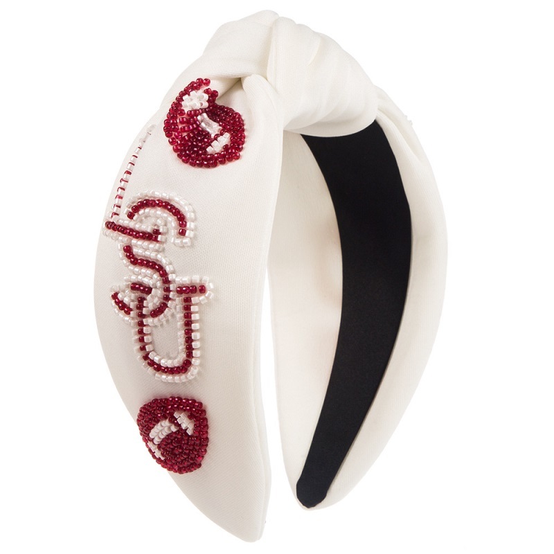 Handsewn Beaded Alphabet Headband