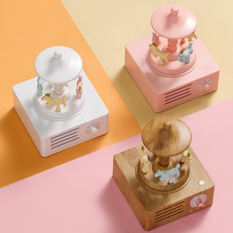 Rotating Carousel Bluetooth Speaker