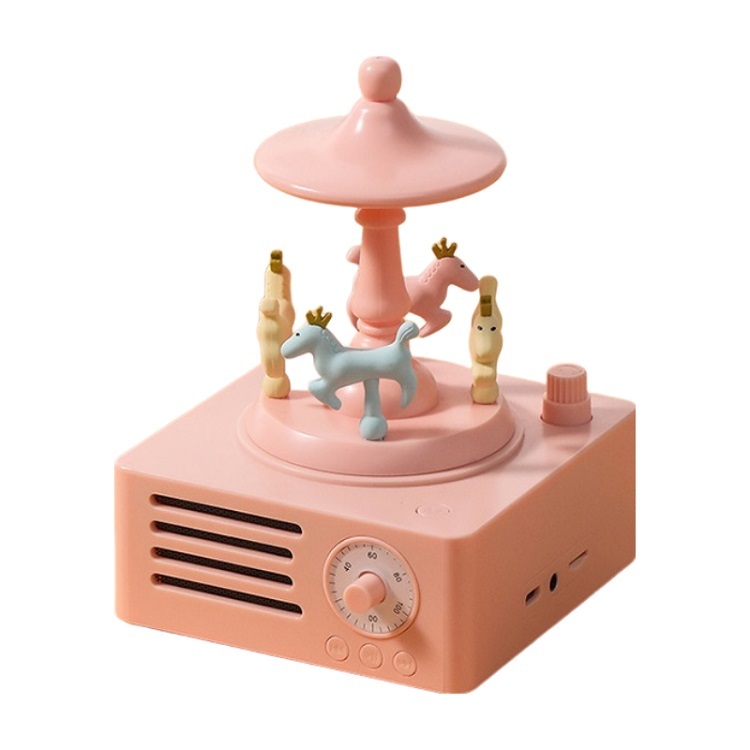 Rotating Carousel Bluetooth Speaker