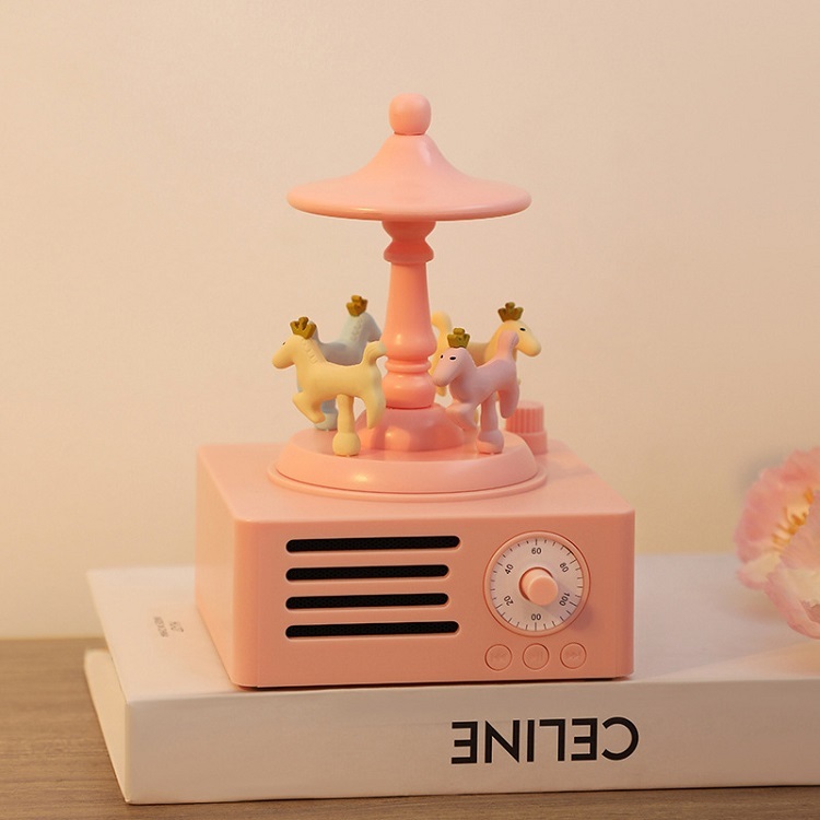 Rotating Carousel Bluetooth Speaker