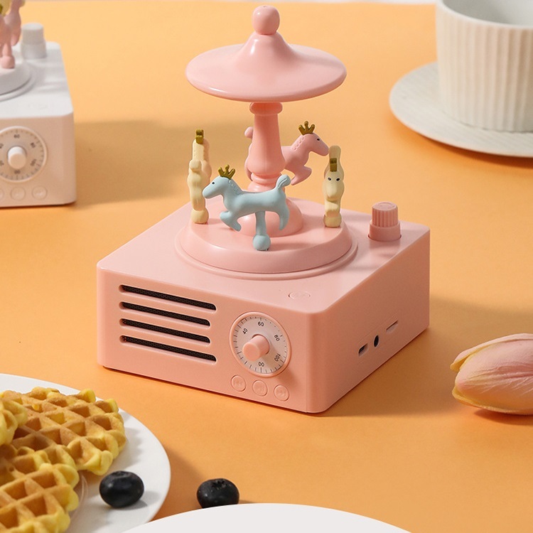 Rotating Carousel Bluetooth Speaker