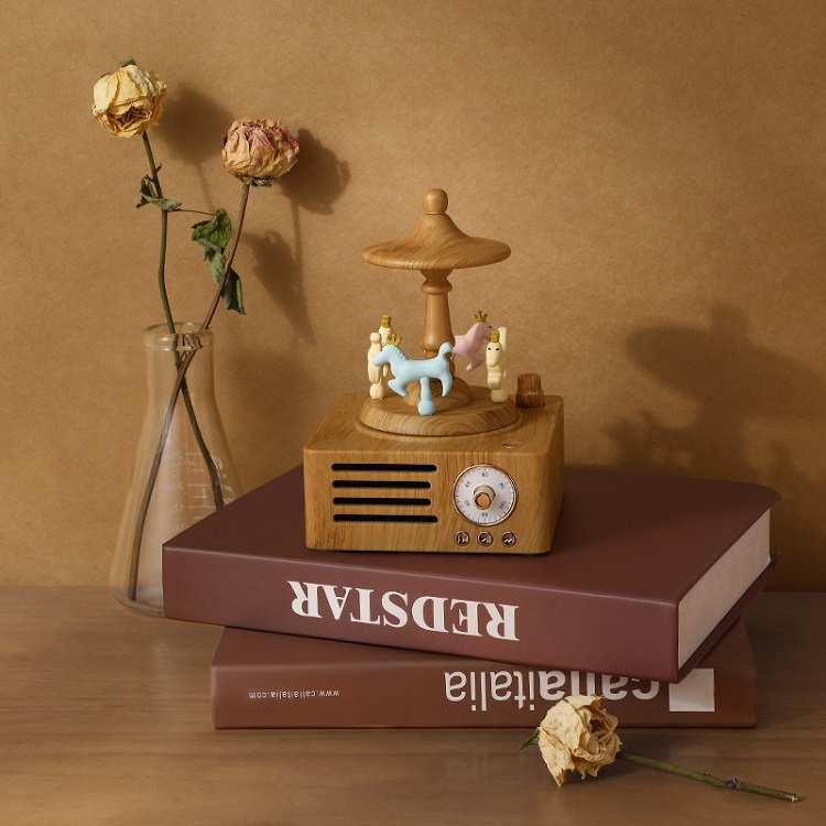 Rotating Carousel Bluetooth Speaker