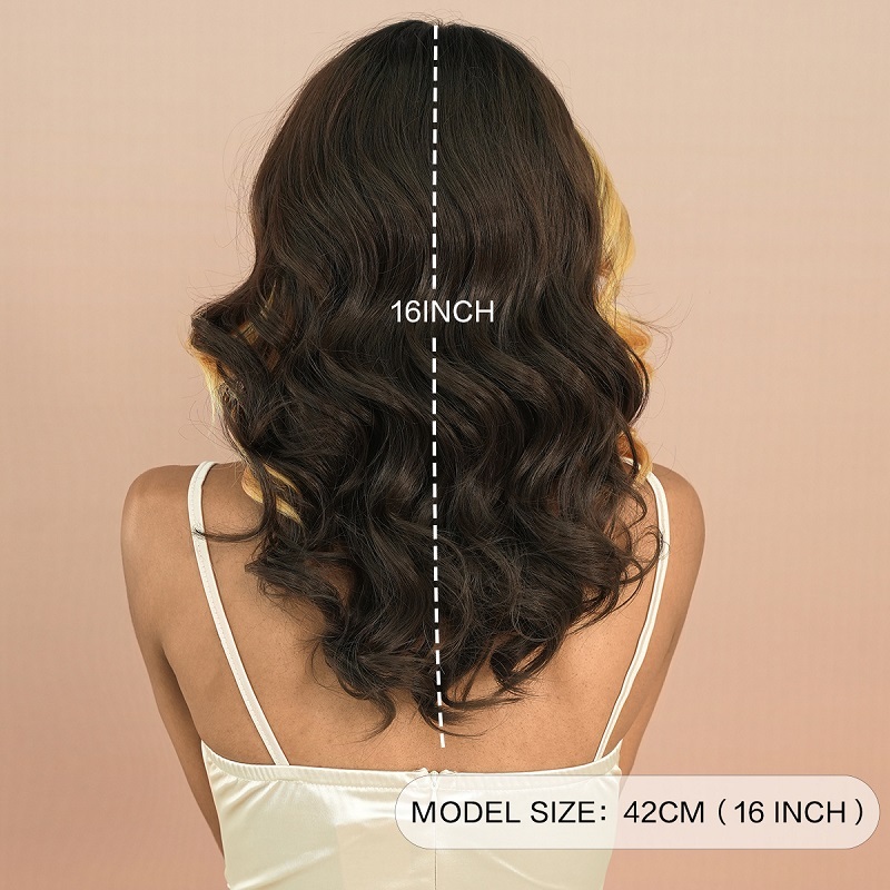 Highlight Blonde Curly Lace Wig