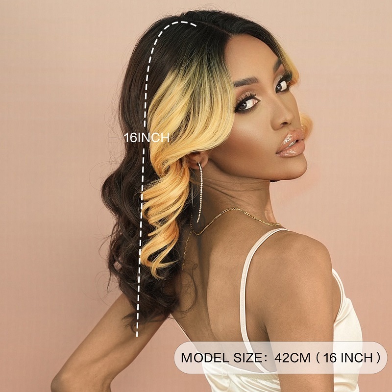 Highlight Blonde Curly Lace Wig