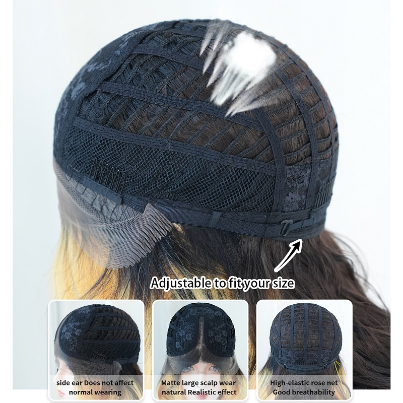 Highlight Blonde Curly Lace Wig