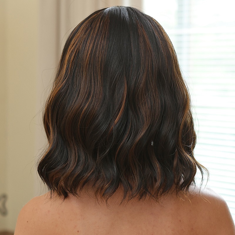 12inch Brown Short Curly Wig