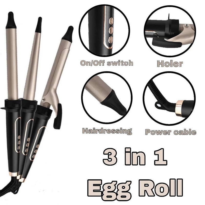 3-in-1 Curling Wand Set