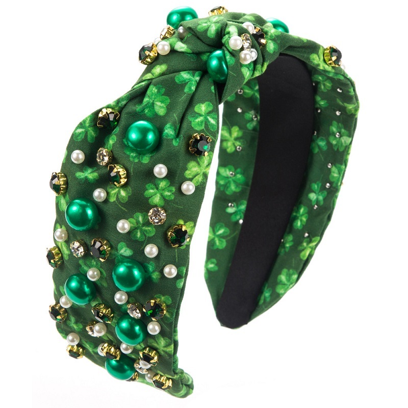 Green Fabric Knot Headband