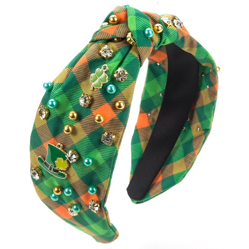Green Fabric Knot Headband