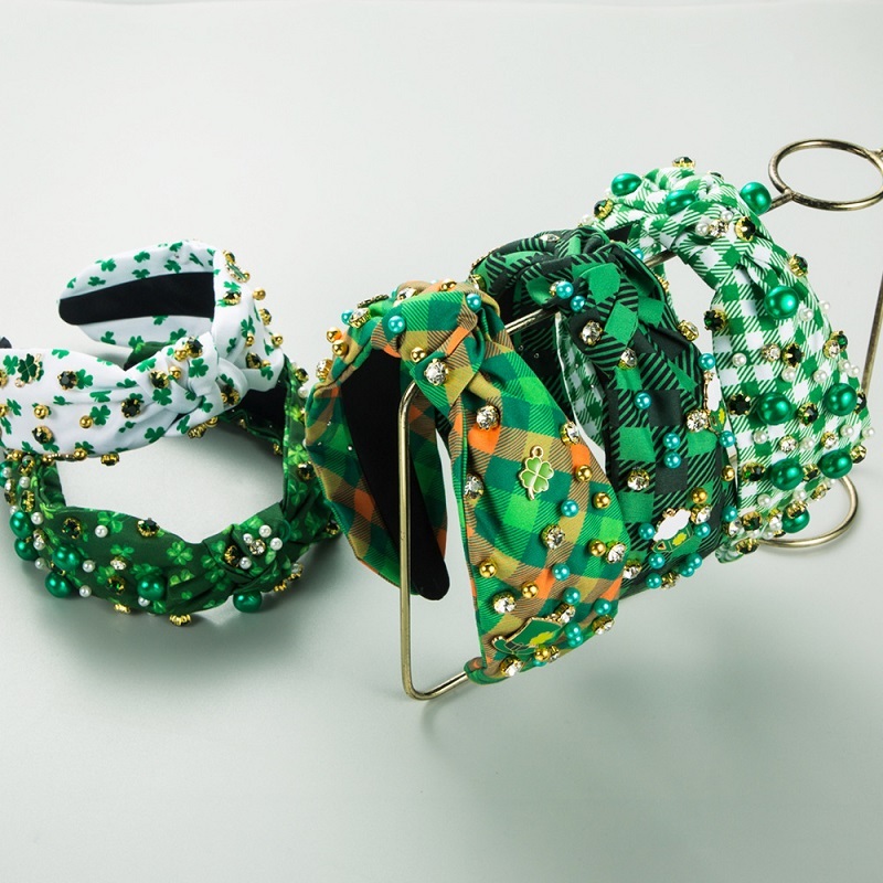 Green Fabric Knot Headband