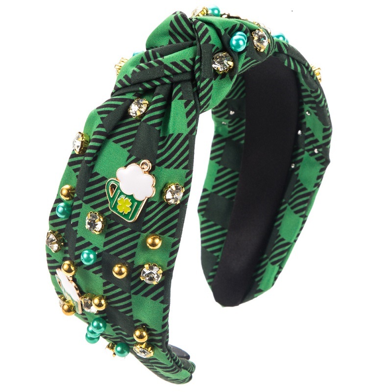 Green Fabric Knot Headband