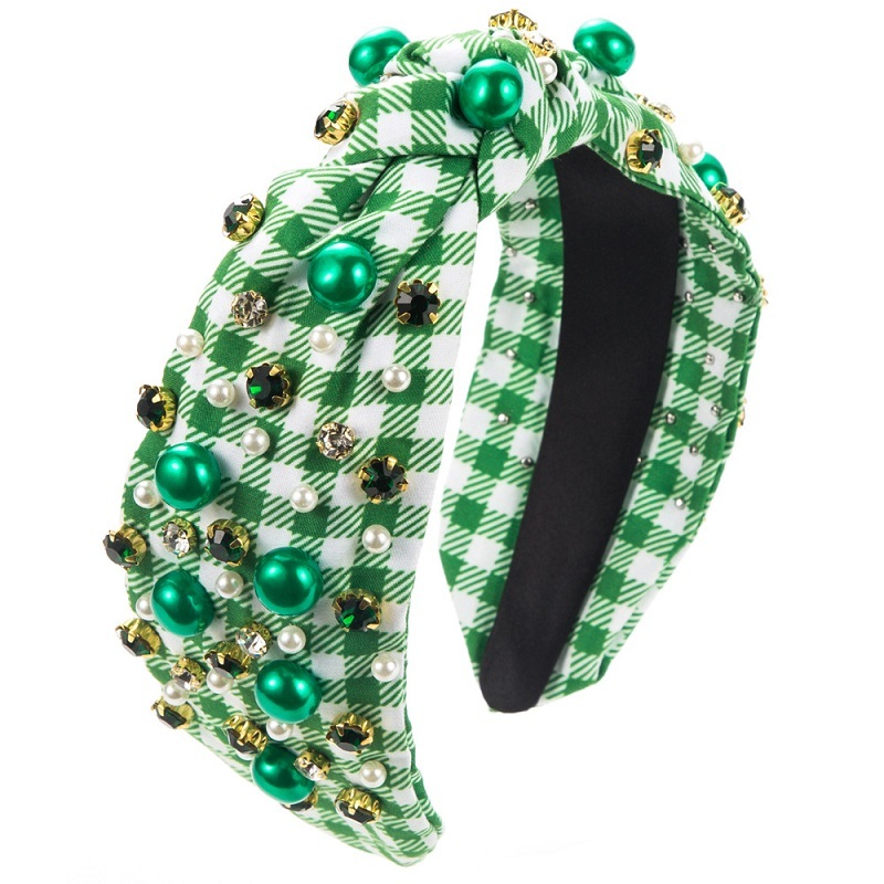 Green Fabric Knot Headband