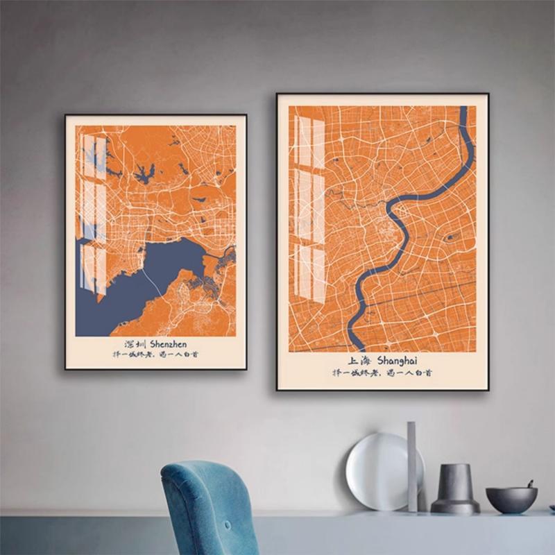 Customizable Map Artwork