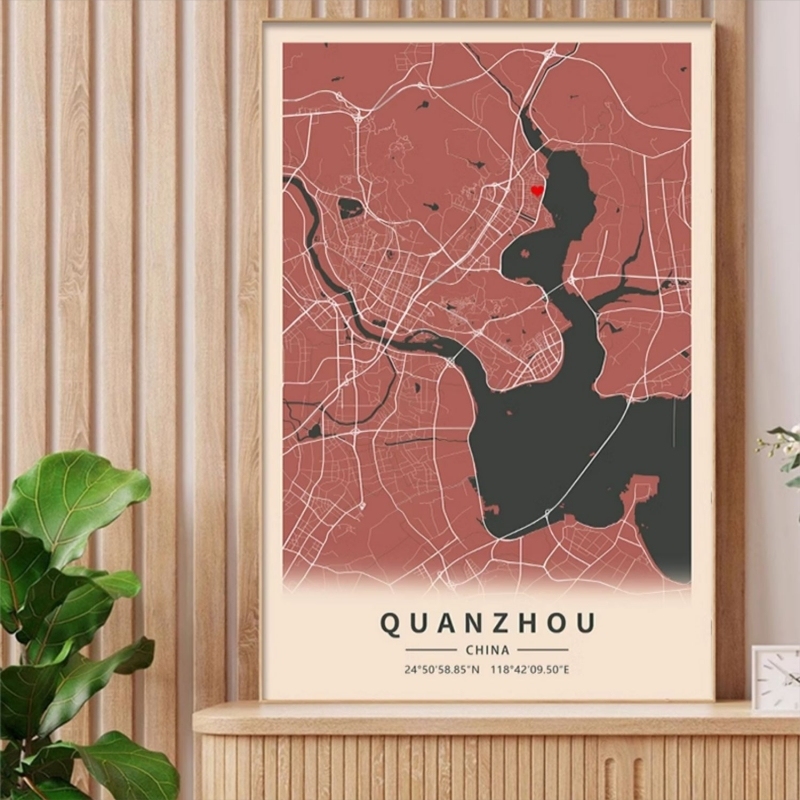 Customizable Map Artwork