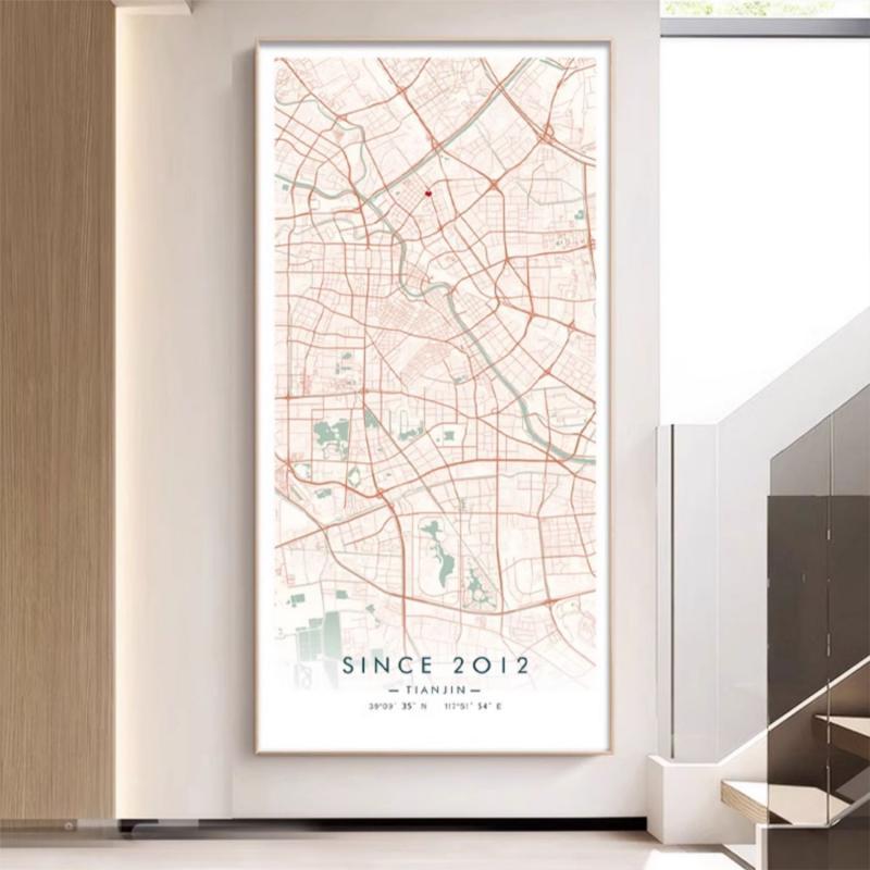 Customizable Map Artwork
