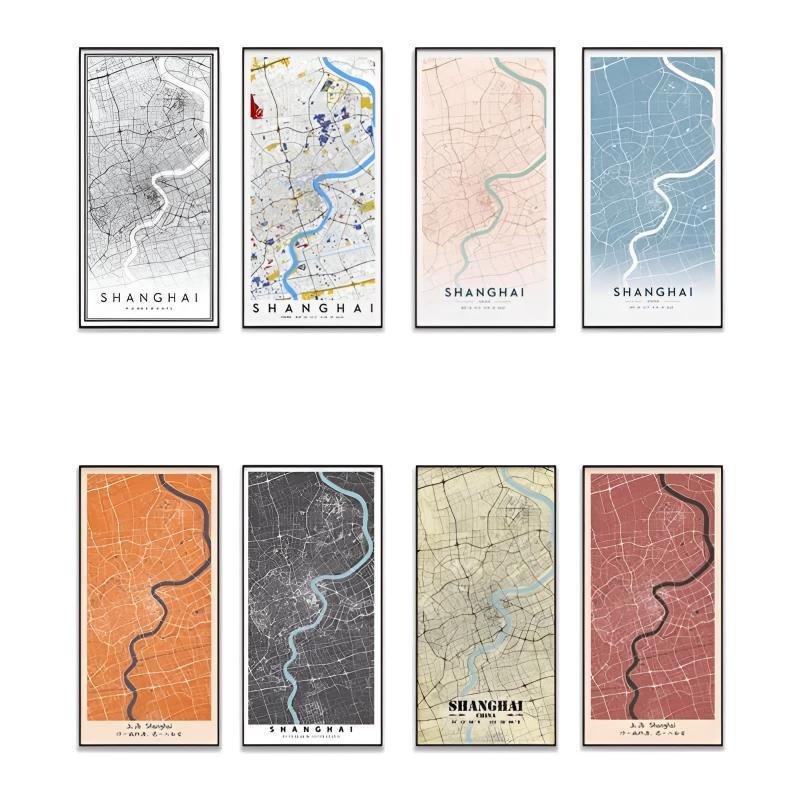 Customizable Map Artwork
