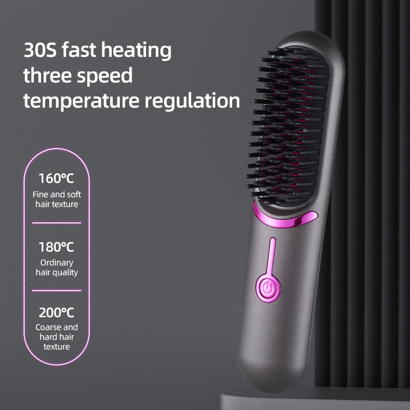 Wireless Hair Straightening Comb