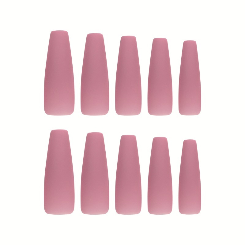 Solid Pink Press On Nails