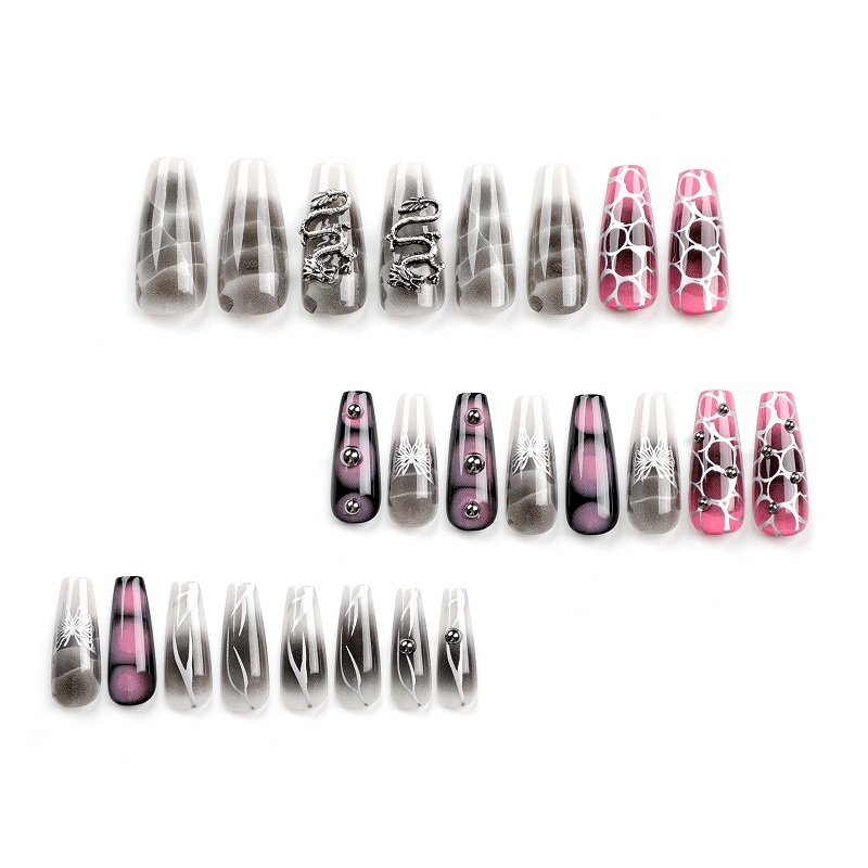 Butterfly Dragon Press on Nails