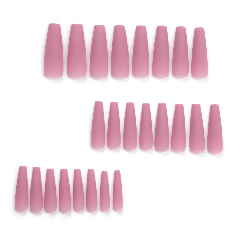 Solid Pink Press On Nails