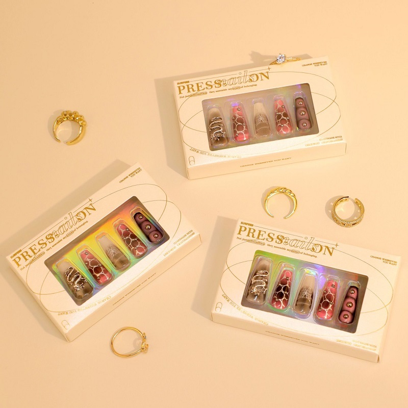 Butterfly Dragon Press on Nails