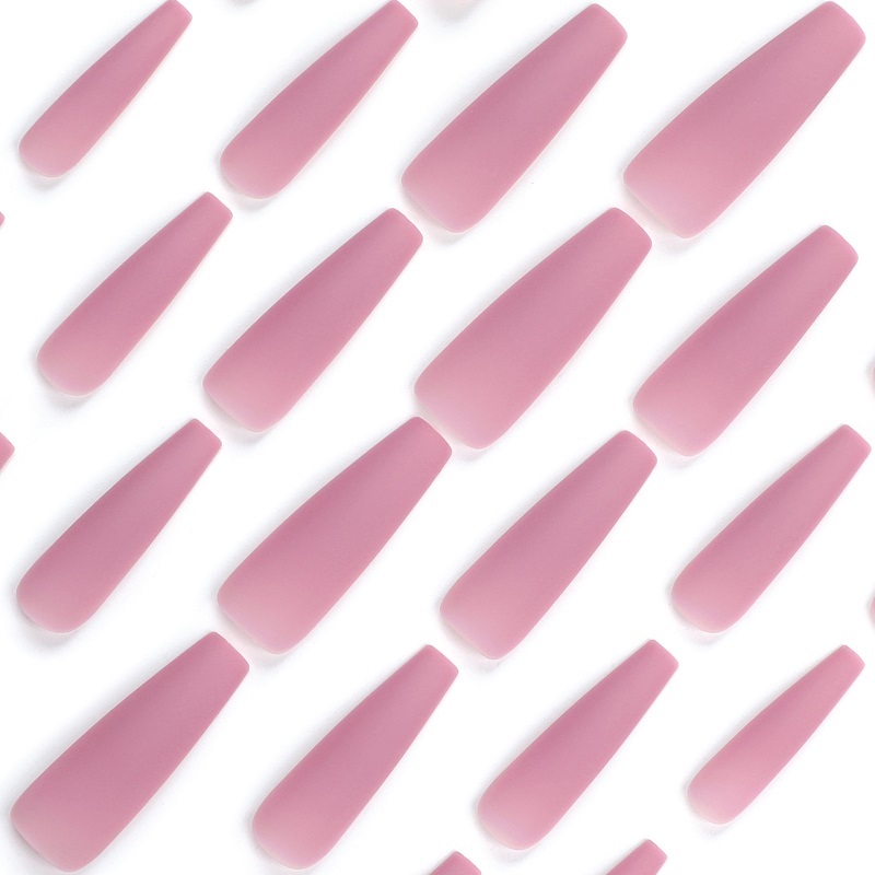 Solid Pink Press On Nails