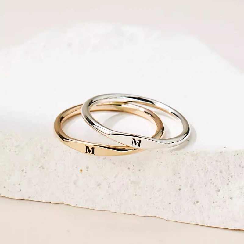 Personalised Initial Ring