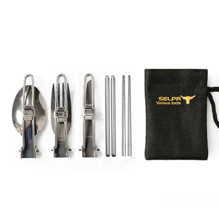 Portable camping tableware