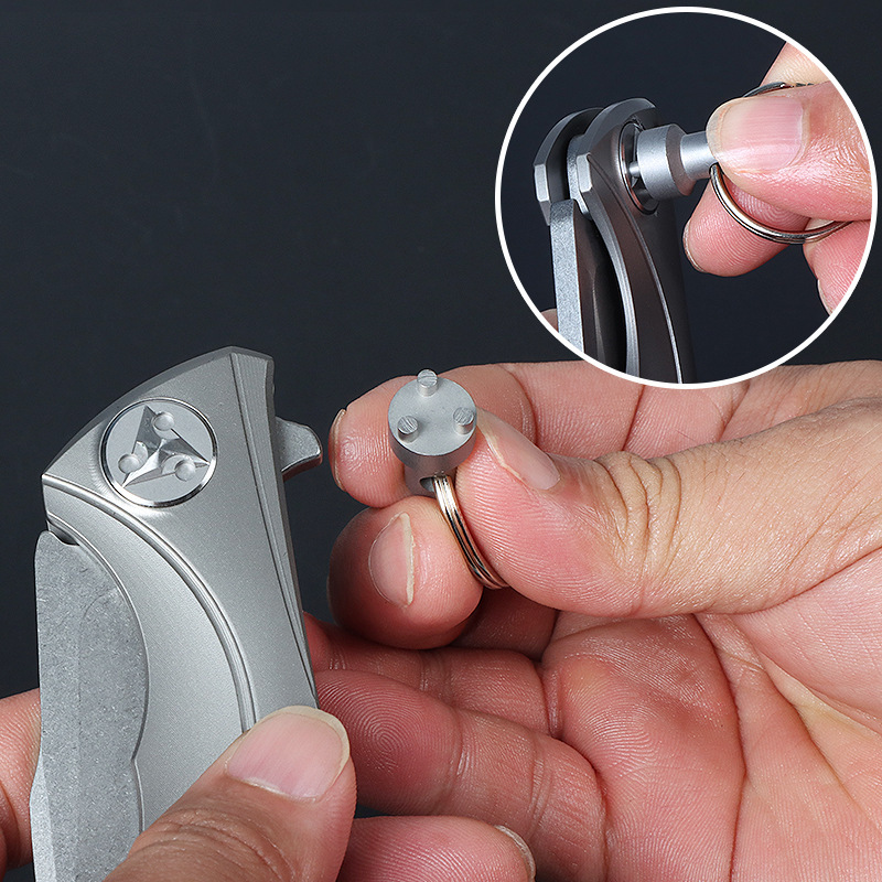 titanium alloy outdoor folding knife