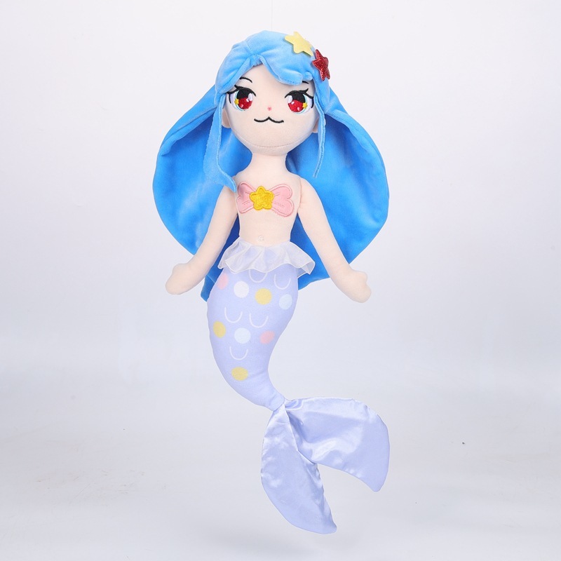 The pink mermaid plush toy