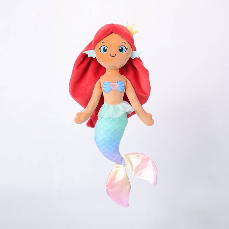 The pink mermaid plush toy