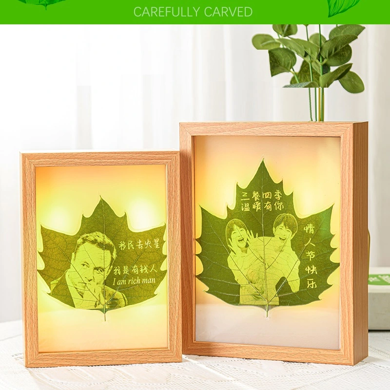 custom leaf engraving