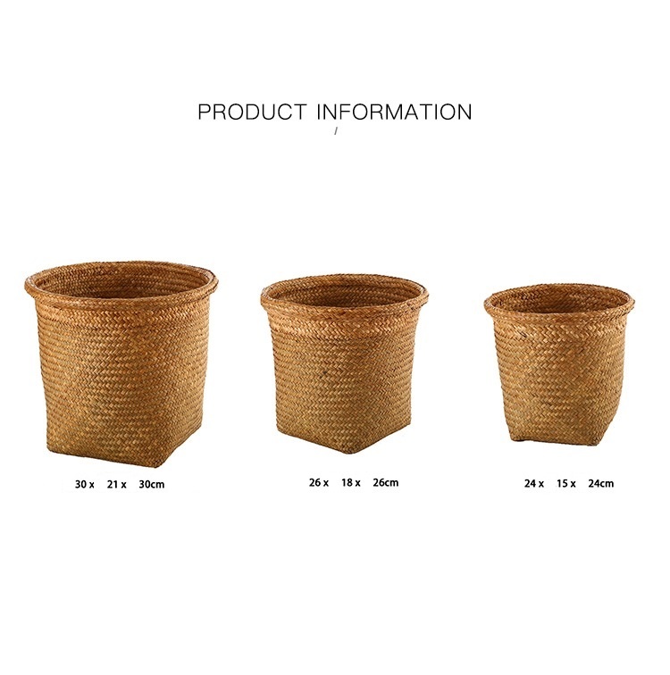 natural rattan storage basket